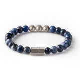 Sodalite 8mm Sterling 925 Silver