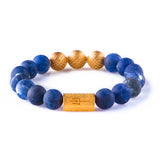 Sodalite Matt 10mm K-18 Yellow Gold
