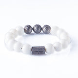 White Onyx 12mm Black Ruthenium