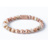 Sunstone 8mm K-18 rose gold