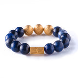 Sodalite 12mm K-18 Yellow Gold