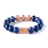 Sodalite 10mm K-18 Rose Gold