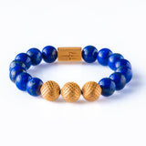 Lapis lazuli 12mm K-18 yellow gold