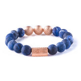 Sodalite Matt 10mm K-18 Rose Gold