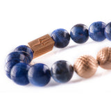 Sodalite 12mm K-18 Rose Gold