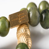 Canadian Jade 12mm K-18 Yellow Gold