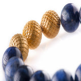 Sodalite 12mm K-18 Yellow Gold