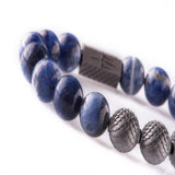 Sodalite 10mm Black Ruthenium