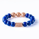 Lapis lazuli 12mm K-18 rose gold