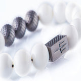 White Onyx 12mm Black Ruthenium