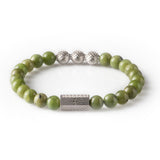 Canadian Jade 8mm Sterling 925 Silver
