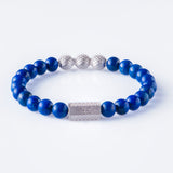 Lapis lazuli 8mm Sterling 925 silver