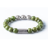 Canadian Jade 10mm Sterling 925 Silver