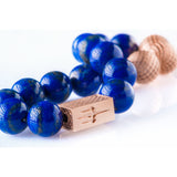 Lapis lazuli 12mm K-18 rose gold