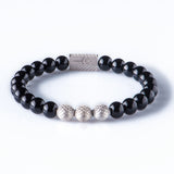 Black Onyx 8mm Streling 925 Silver
