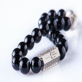 Black Onyx 8mm Streling 925 Silver