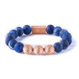 Sodalite Matt 10mm K-18 Rose Gold
