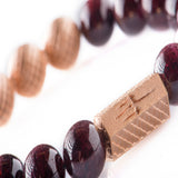 Garnet 10mm K-18 Rose Gold