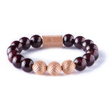 Garnet 10mm K-18 Rose Gold