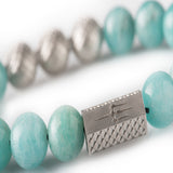 Amazonite 10mm Sterling 925 Silver