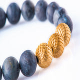 Lavrikate Matt 10mm K-18 Yellow Gold