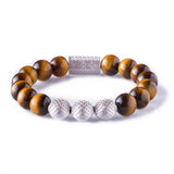 Tiger Eye 10mm Sterling 925 Silver
