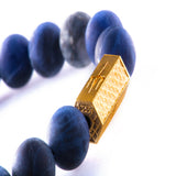 Sodalite Matt 10mm K-18 Yellow Gold