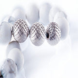 Howlite 10mm Sterling 925 Silver
