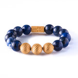 Sodalite 12mm K-18 Yellow Gold