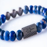 Sodalite 8mm Black Ruthenium
