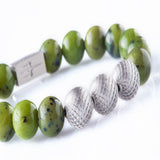 Canadian Jade 12mm Sterling 925 Silver