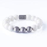 White Onyx 12mm Black Ruthenium