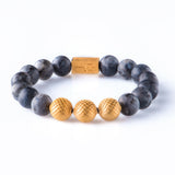 Lavrikate Matt 12mm K-18 Yellow Gold