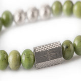 Canadian Jade 8mm Sterling 925 Silver