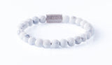 Howlite 8mm Sterling 925 Silver