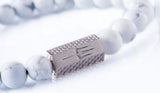 Howlite 8mm Sterling 925 Silver