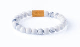 Howlite 8mm K-18 yellow gold