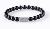 Black onyx 8mm Sterling 925 Silver