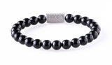 Black onyx 8mm Sterling 925 Silver