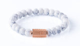 Howlite 8mm K-18 rose gold