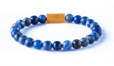 Sodalite 8’mm yellow gold