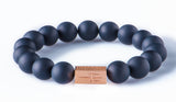 Black onyx Matt 12mm K-18 rose gold