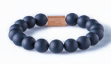 Black onyx Matt 12mm K-18 rose gold