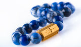 Sodalite 8’mm yellow gold