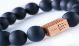 Black onyx Matt 12mm K-18 rose gold