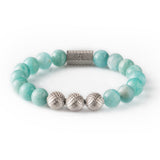 Amazonite 10mm Sterling 925 Silver
