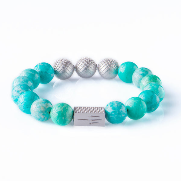 Amazonite 12mm Sterling 925 Silver