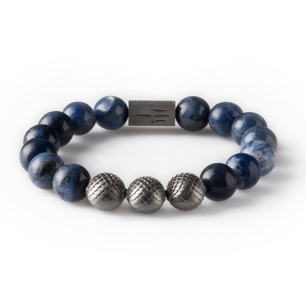 Sodalite 12mm Black Ruthenium