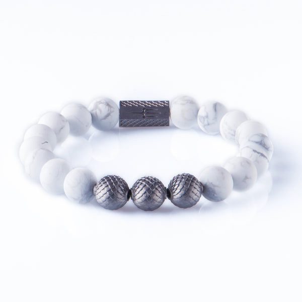 Howlite 10mm Black Ruthenium