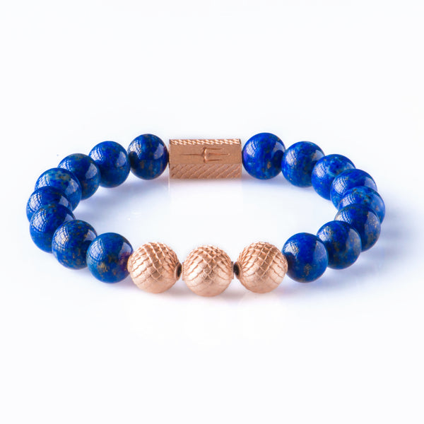 Lapis Lazuli 10mm K-18 Rose Gold